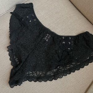 Victoria’s Secret Lace sheer tie boy shorts bottoms size small